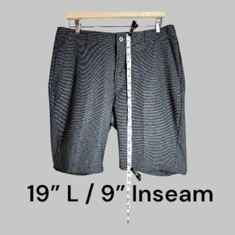 Pebble Beach Casual Lightweight Shorts NWOT, Size 34 Waist, 9” Inseam, Gray